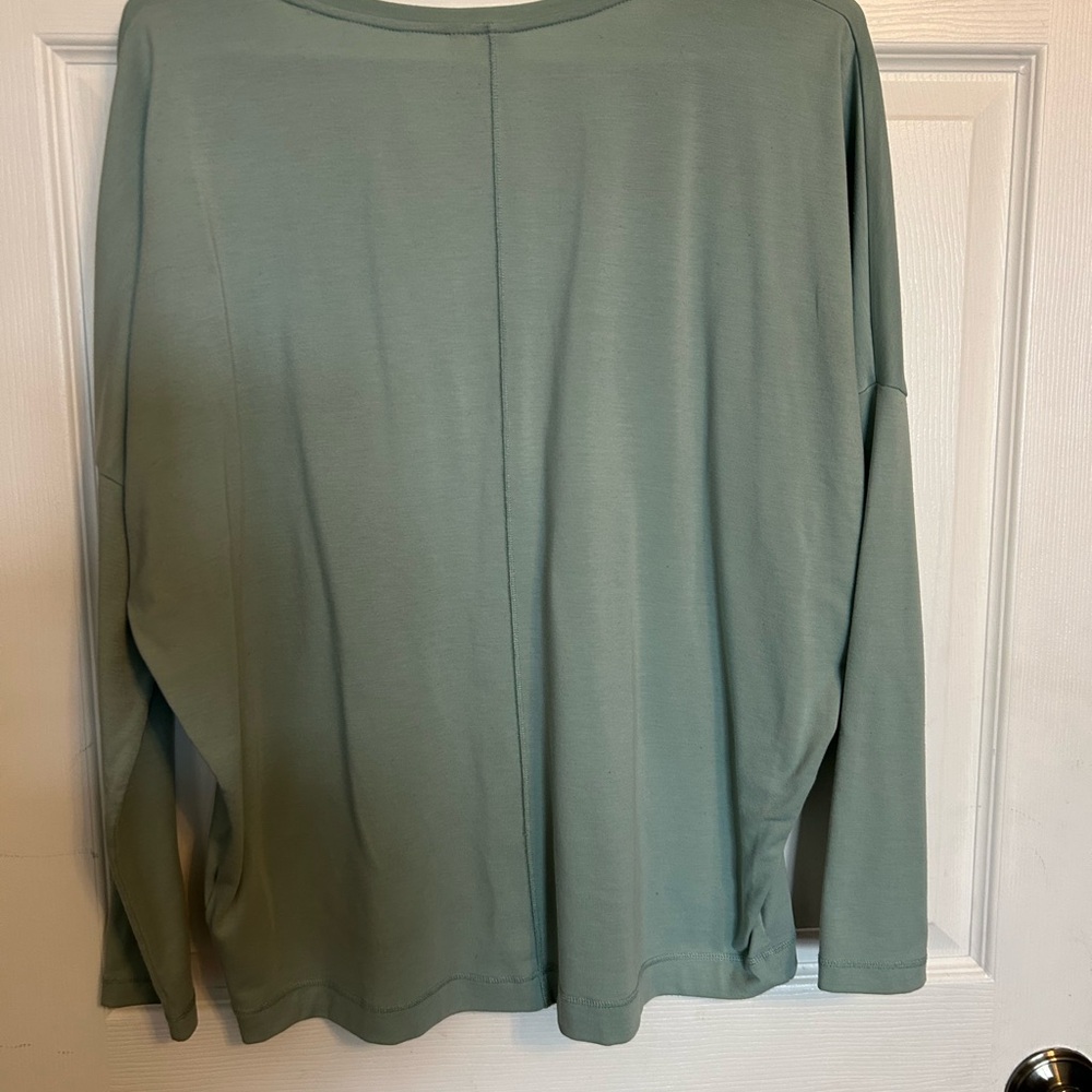 Women's Green Long Sleeve Top - Picture 2 of 3